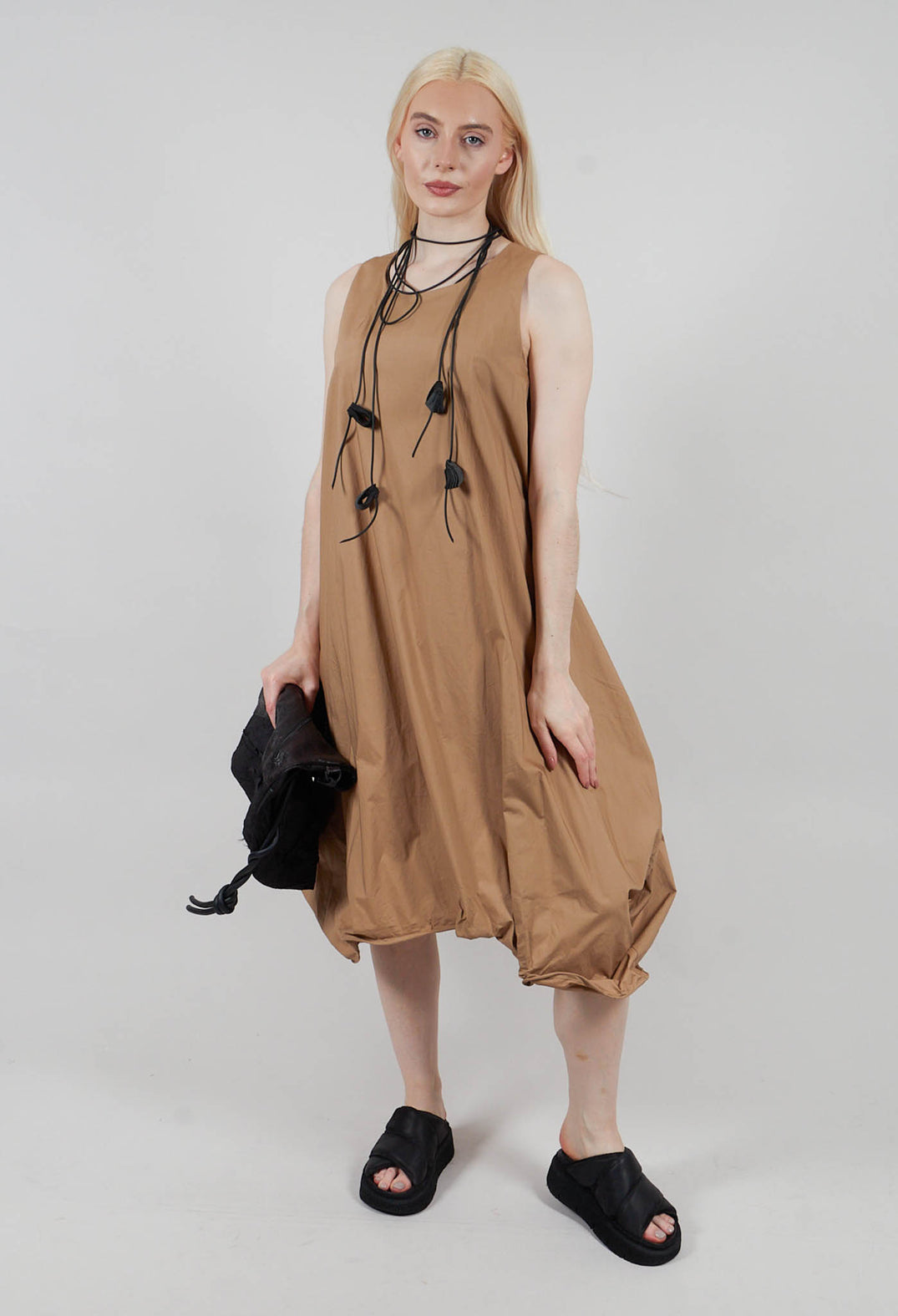 Wire Hem Dress in Sudan