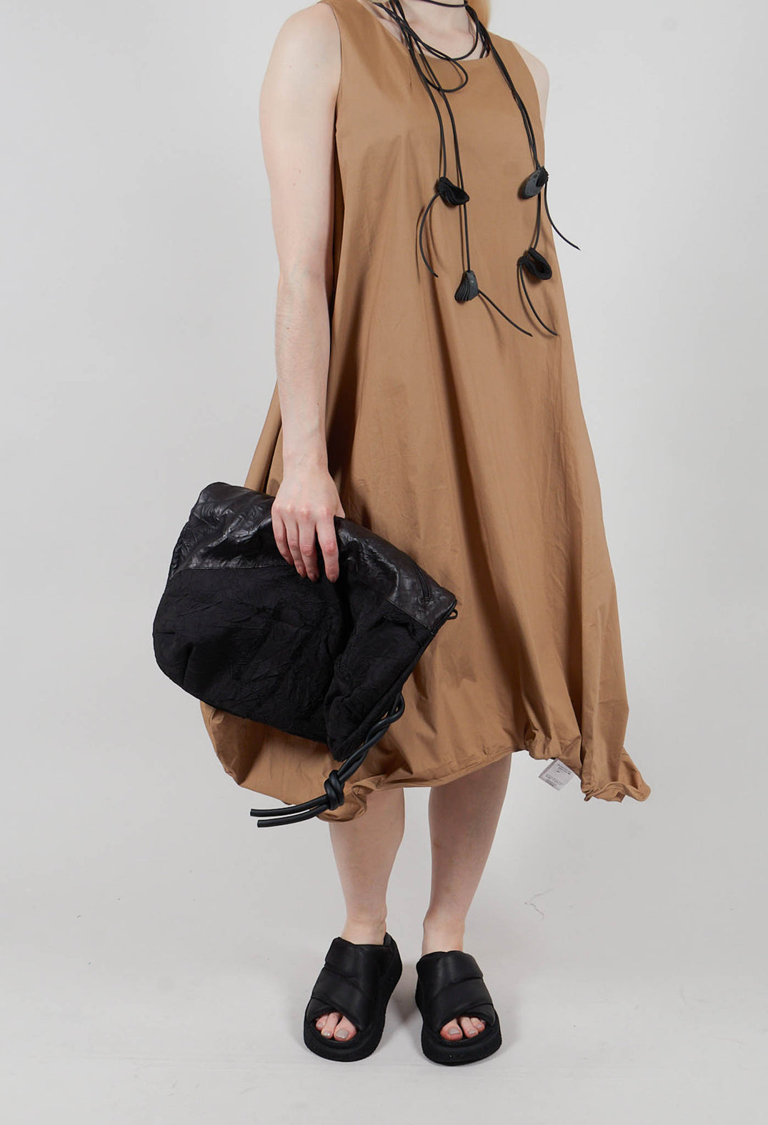 Wire Hem Dress in Sudan