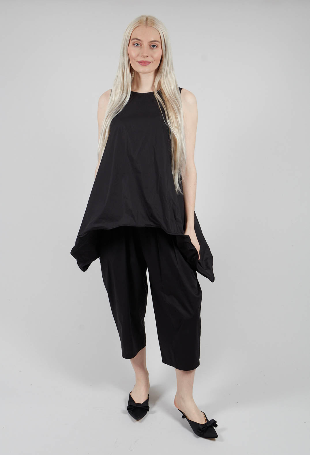 Longline Tunic in Nero