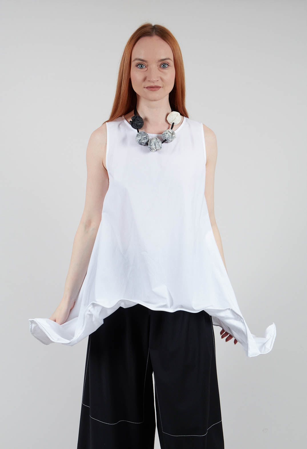 Longline Tunic in Off White
