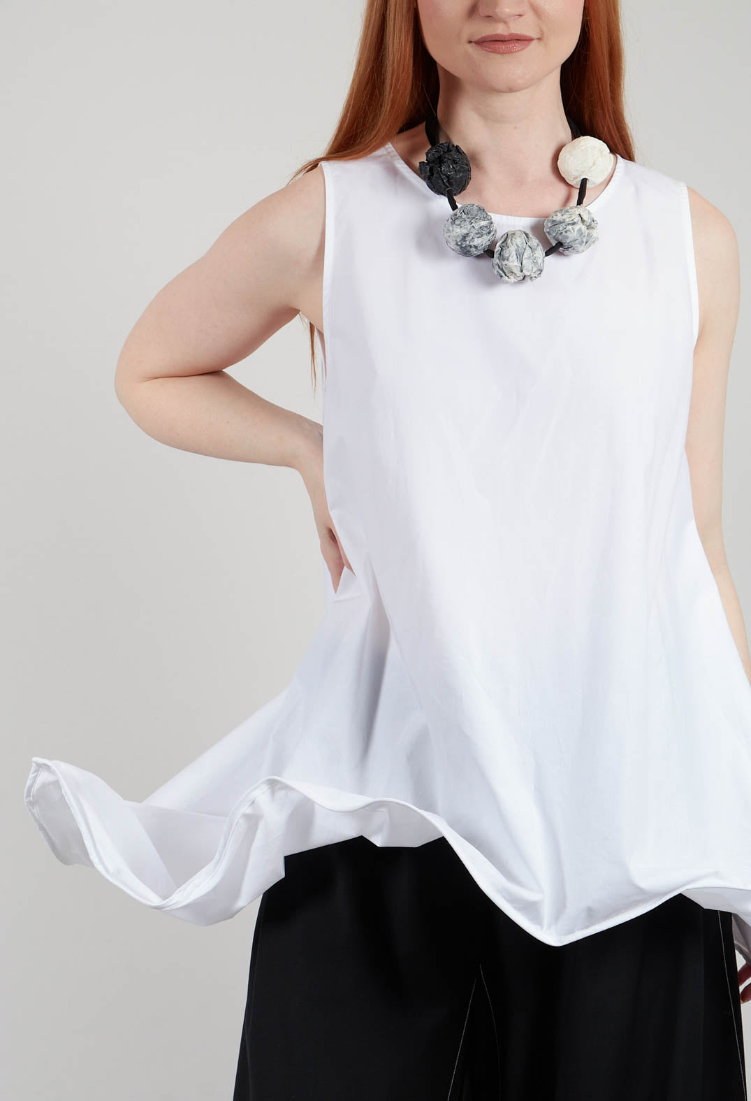 Longline Tunic in Off White