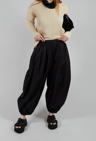 Balloon Trouser in Nero