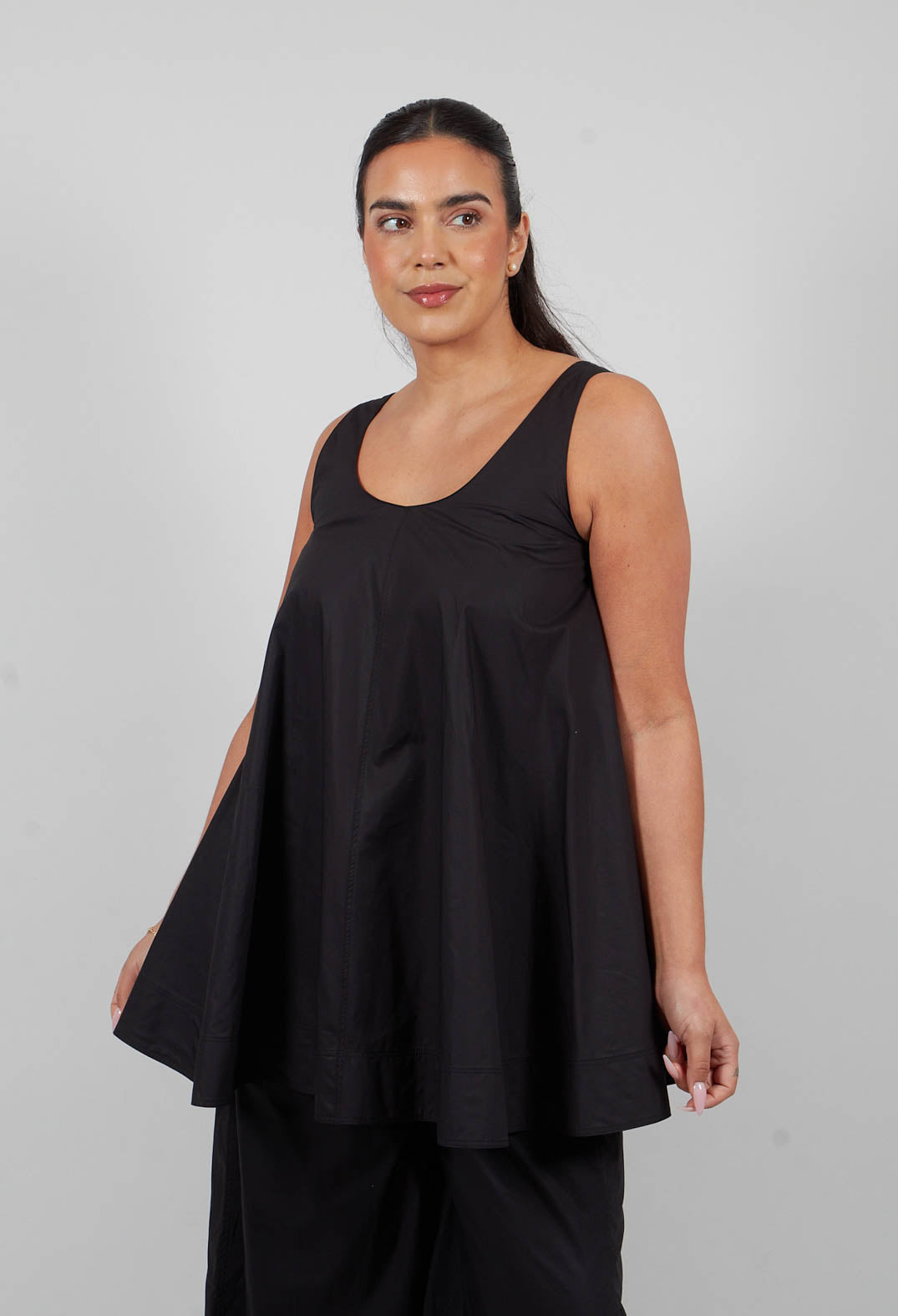Vest top in Nero