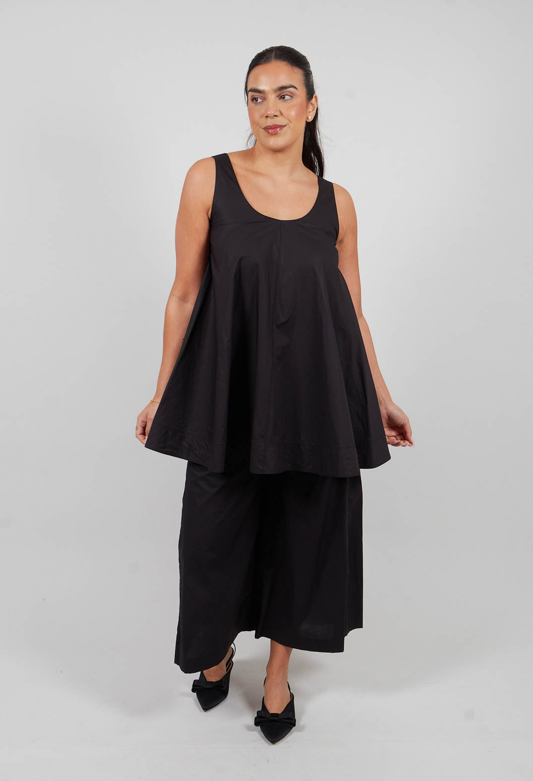 Vest top in Nero