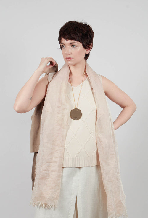 Sleeveless Vest in Greige