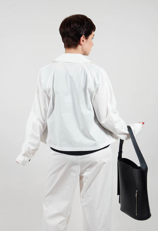 Cropped Jacket in Off White