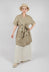 Double Breasted Shirt Dress in Taupe