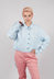 Metallic Shirt in Light Blue