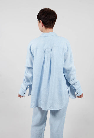 Metallic Shirt in Light Blue