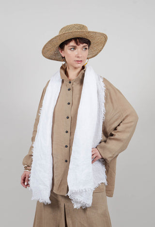Long Sleeve Linen Shirt in Taupe