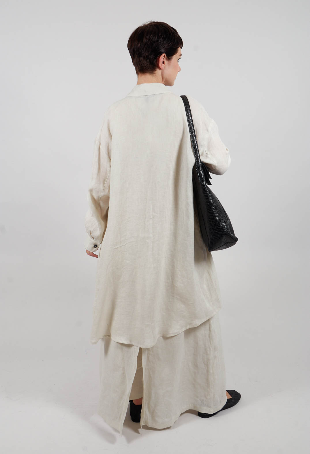 Shirt Dres in Greige