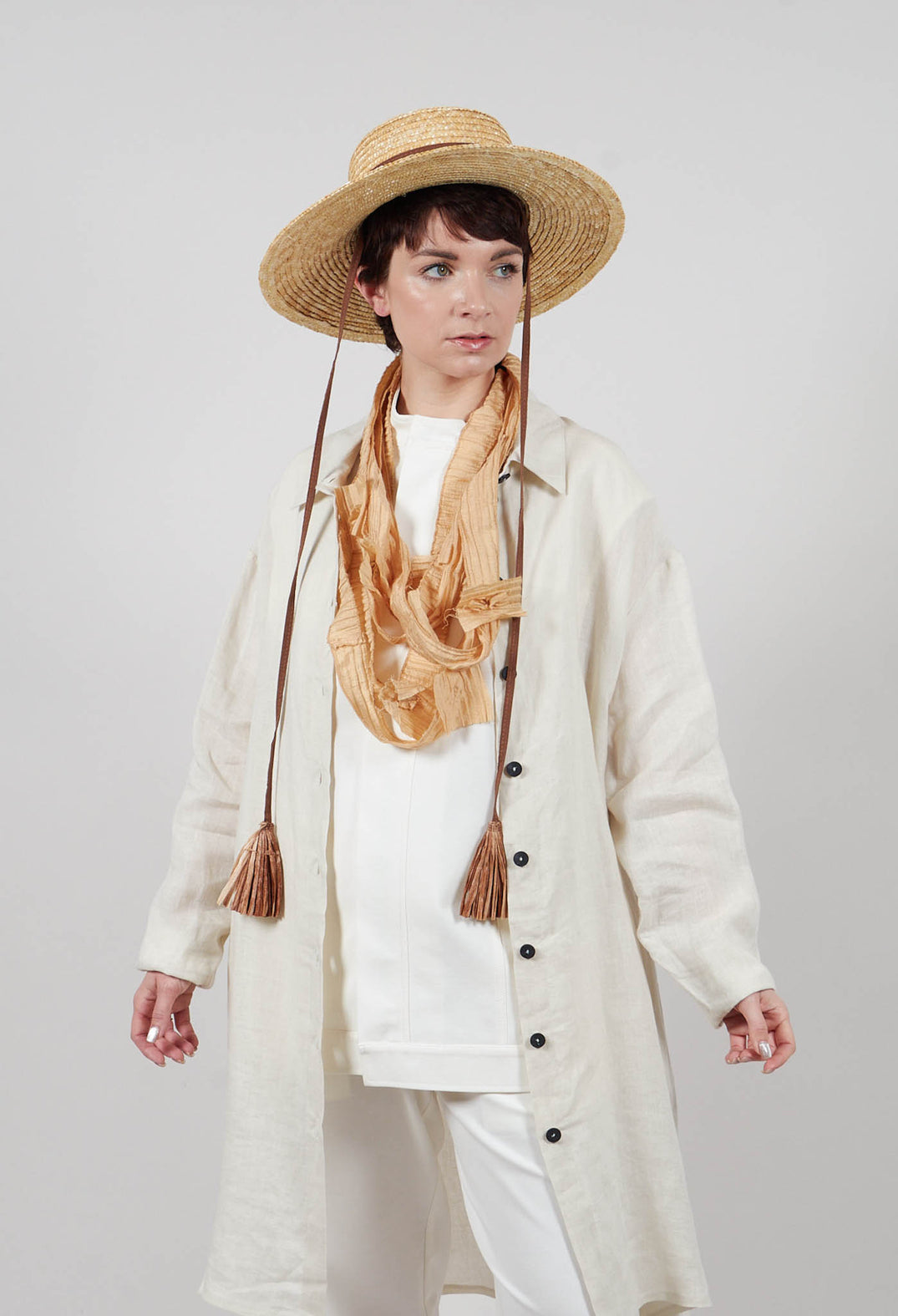 Shirt Dres in Greige