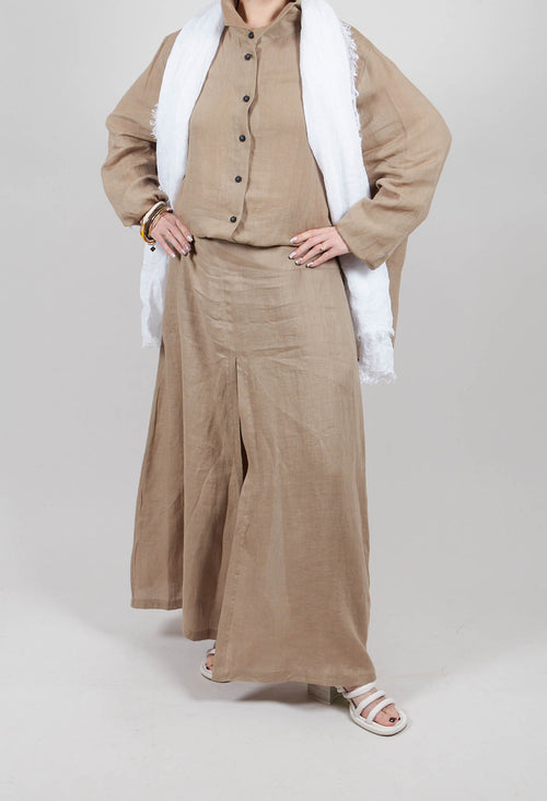 Wide Leg Trouser in Taupe