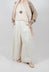 Wide Leg Trouser in Greige