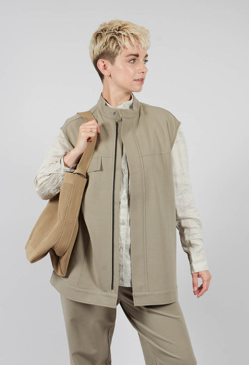 Gillet in Taupe