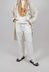 Slim Fit Trouser in Off White