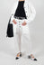 High Waist Trouser in Off White
