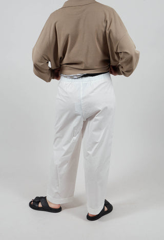 High Waist Trouser in Off White
