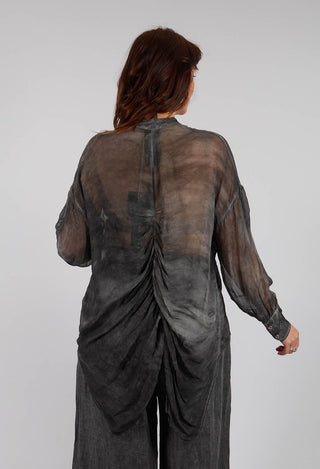 Draped Shirt in Anthracite