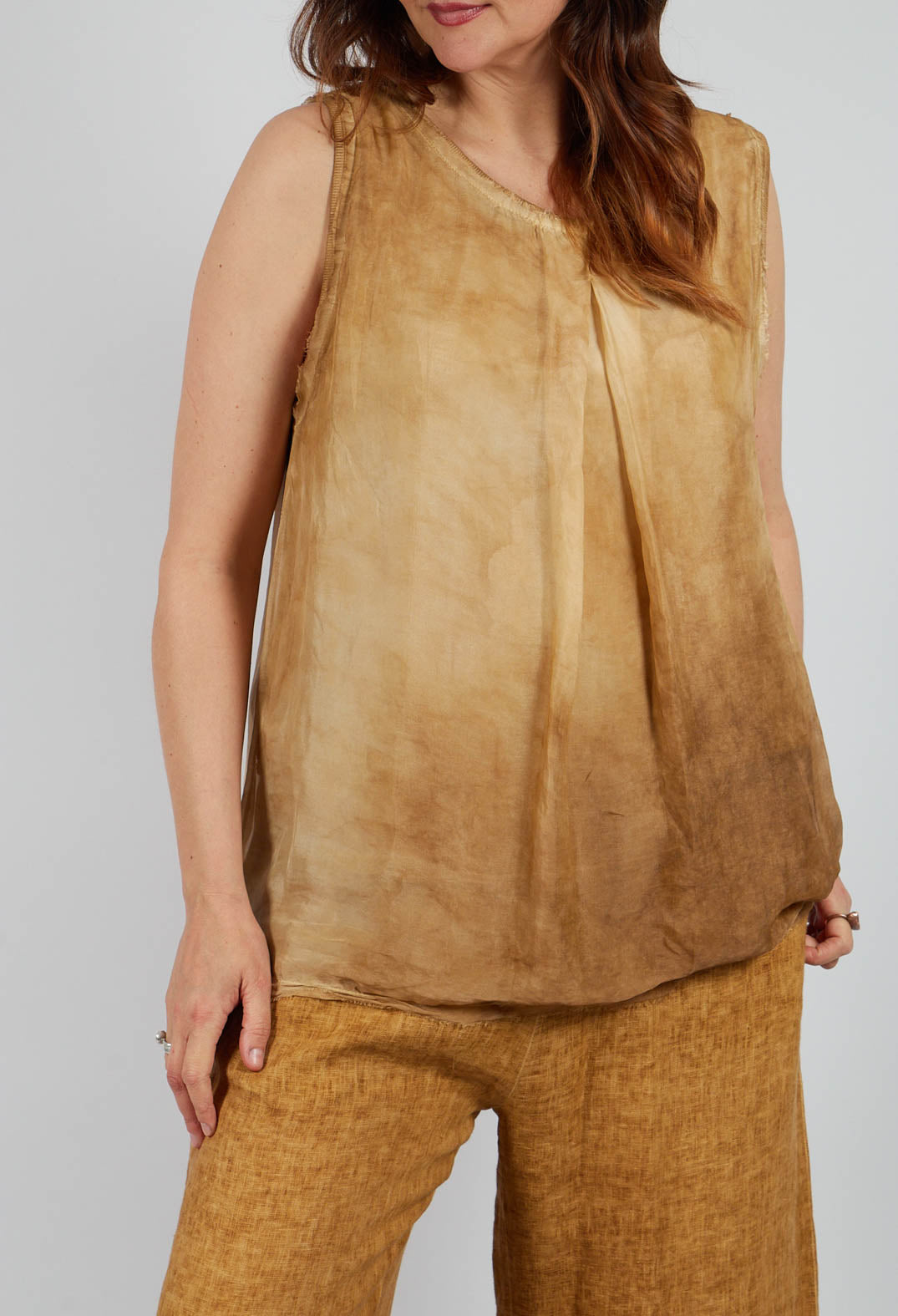 Tank Top in Bronze Honey