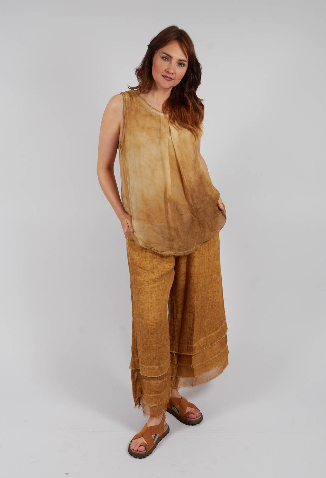 Tank Top in Bronze Honey