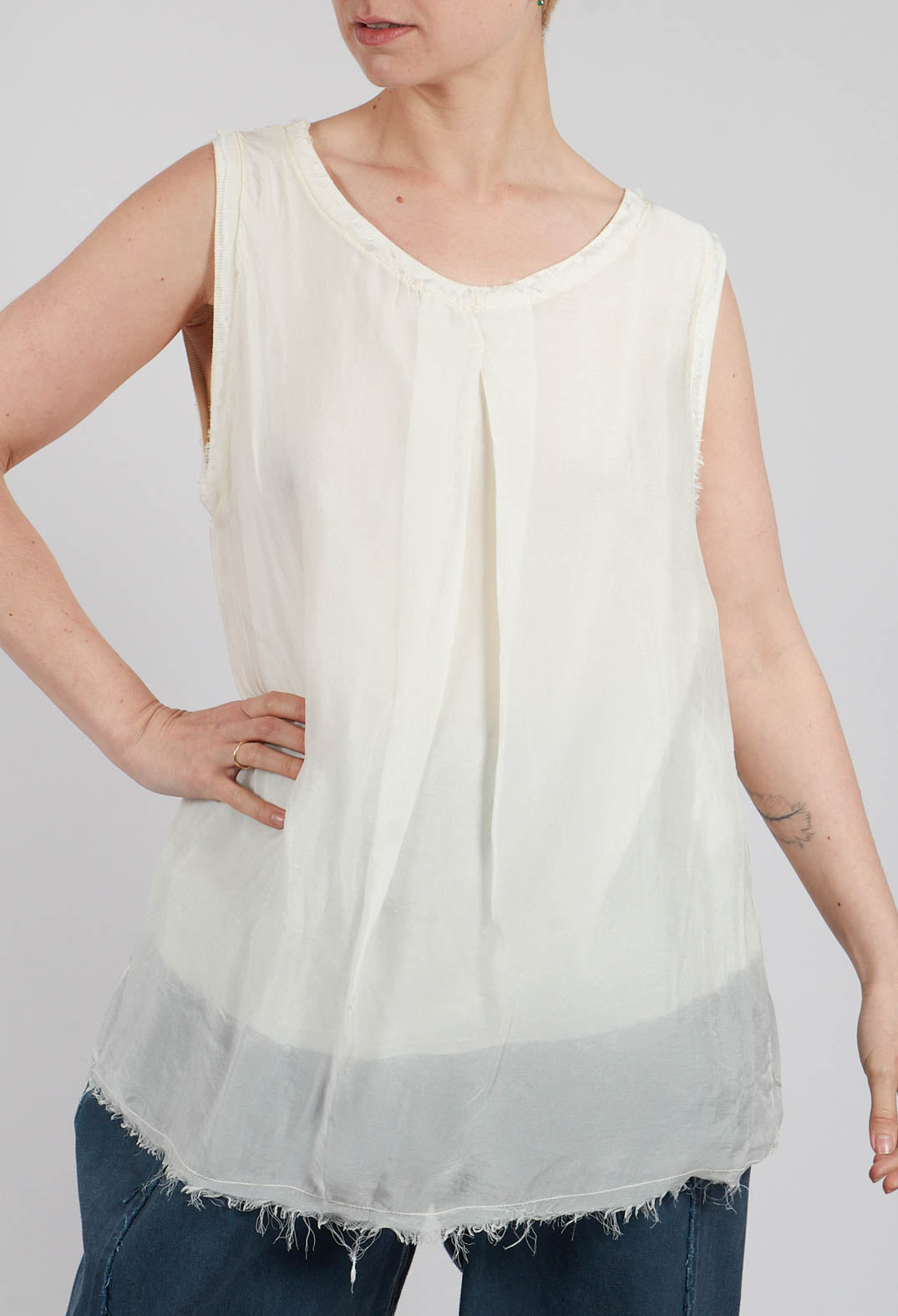 Tank Top in Antique White