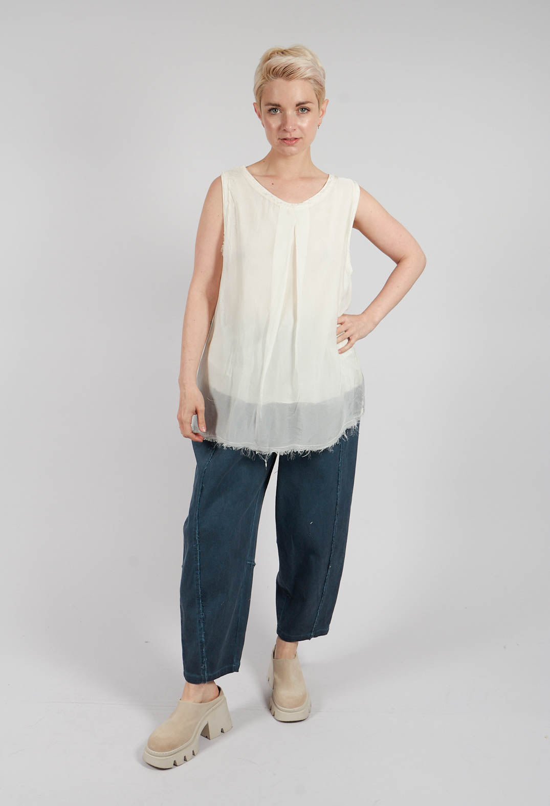 Tank Top in Antique White