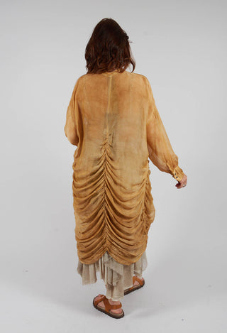 Shirt Dress in Bronze Honey