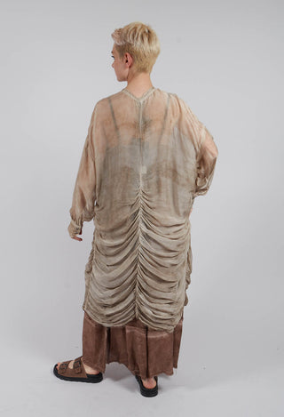 Shirt Dress in Sand Shell