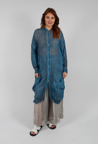 Shirt Dress in Blue Matisse