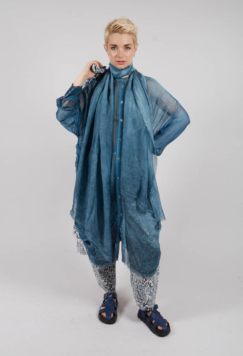 Shirt Dress in Blue Matisse