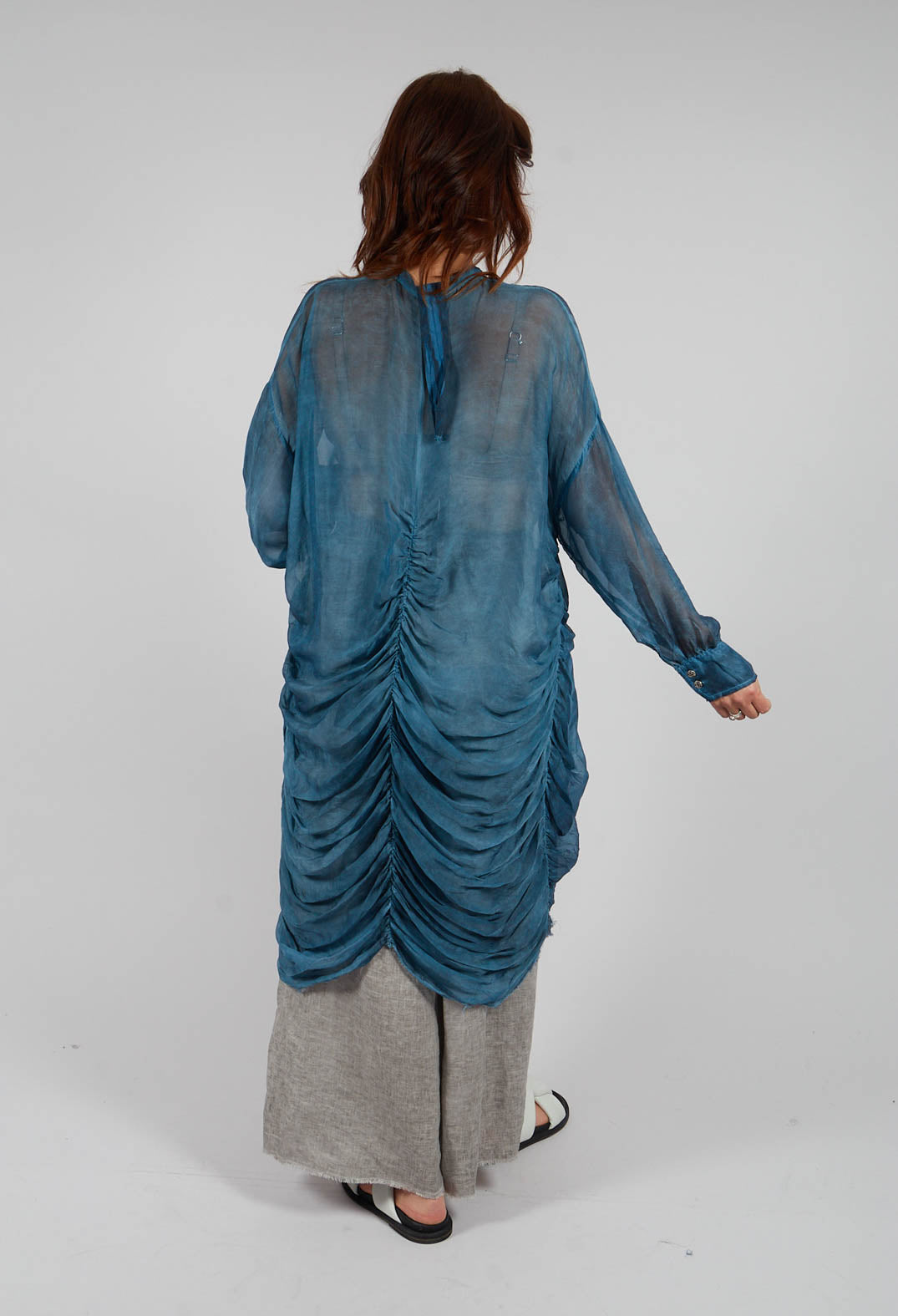 Shirt Dress in Blue Matisse