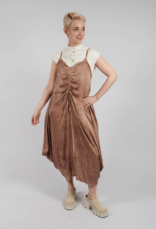 Skinny Strap Dress in Spicy Cinnamon