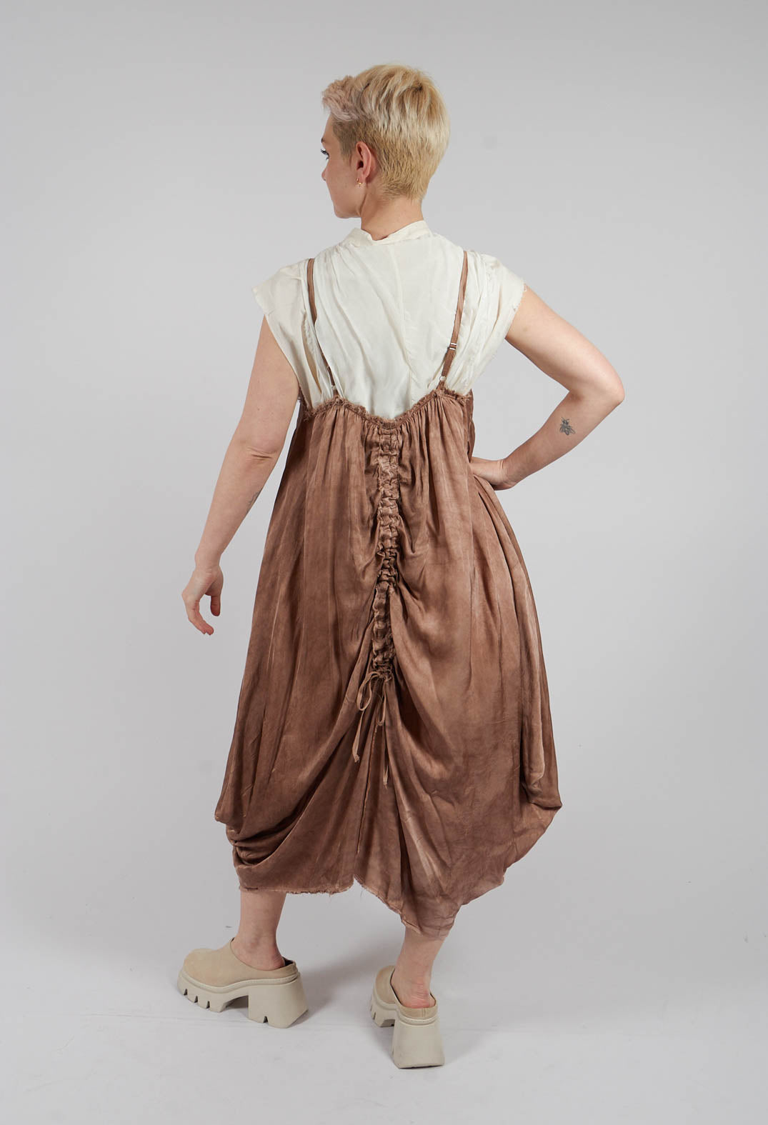 Skinny Strap Dress in Spicy Cinnamon