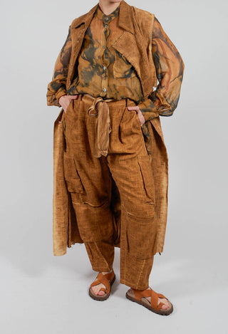 Cargo Trousers in Bronze Honey