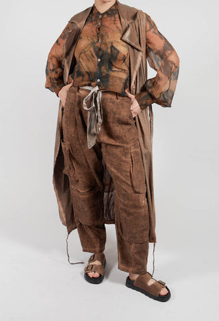 Cargo Trousers in Spicy Cinnamon
