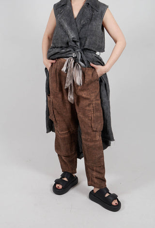 Cargo Trousers in Spicy Cinnamon