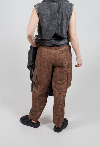 Cargo Trousers in Spicy Cinnamon