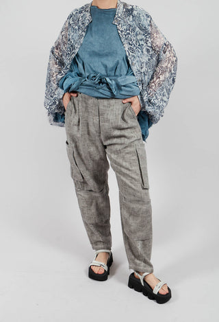 Cargo Trousers in Grey Shadow