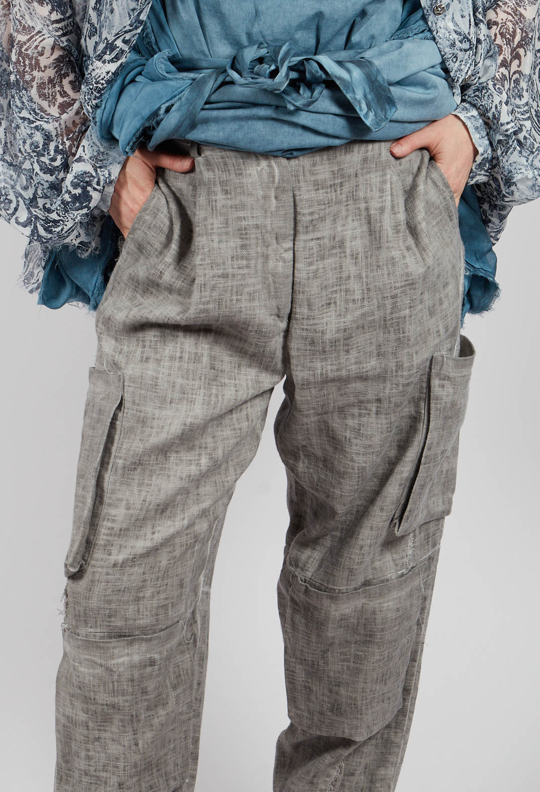 Cargo Trousers in Grey Shadow