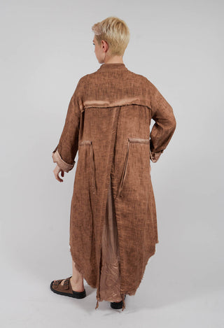 Dust Coat with Large Pockets in Spicy Cinnamon