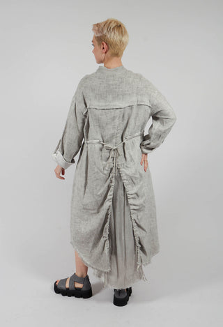 Dust Coat with Large Pockets in Grey Shadow