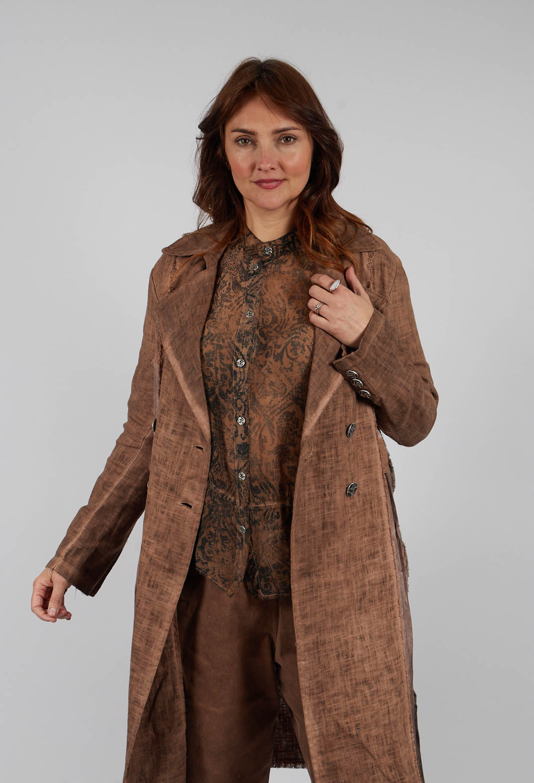 Blazer Dust Coat in Spicy Cinnamon