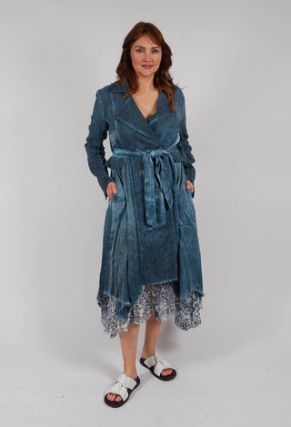 Blazer Dust Coat in Blue Matisse