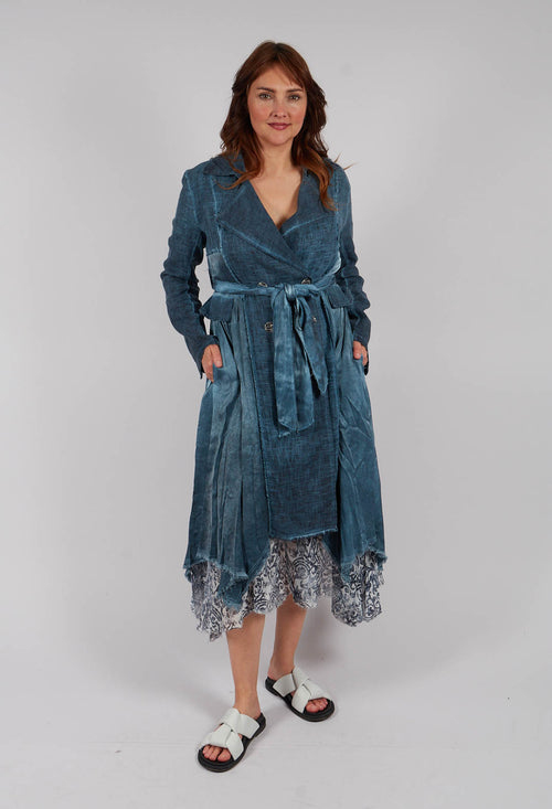 Blazer Dust Coat in Blue Matisse
