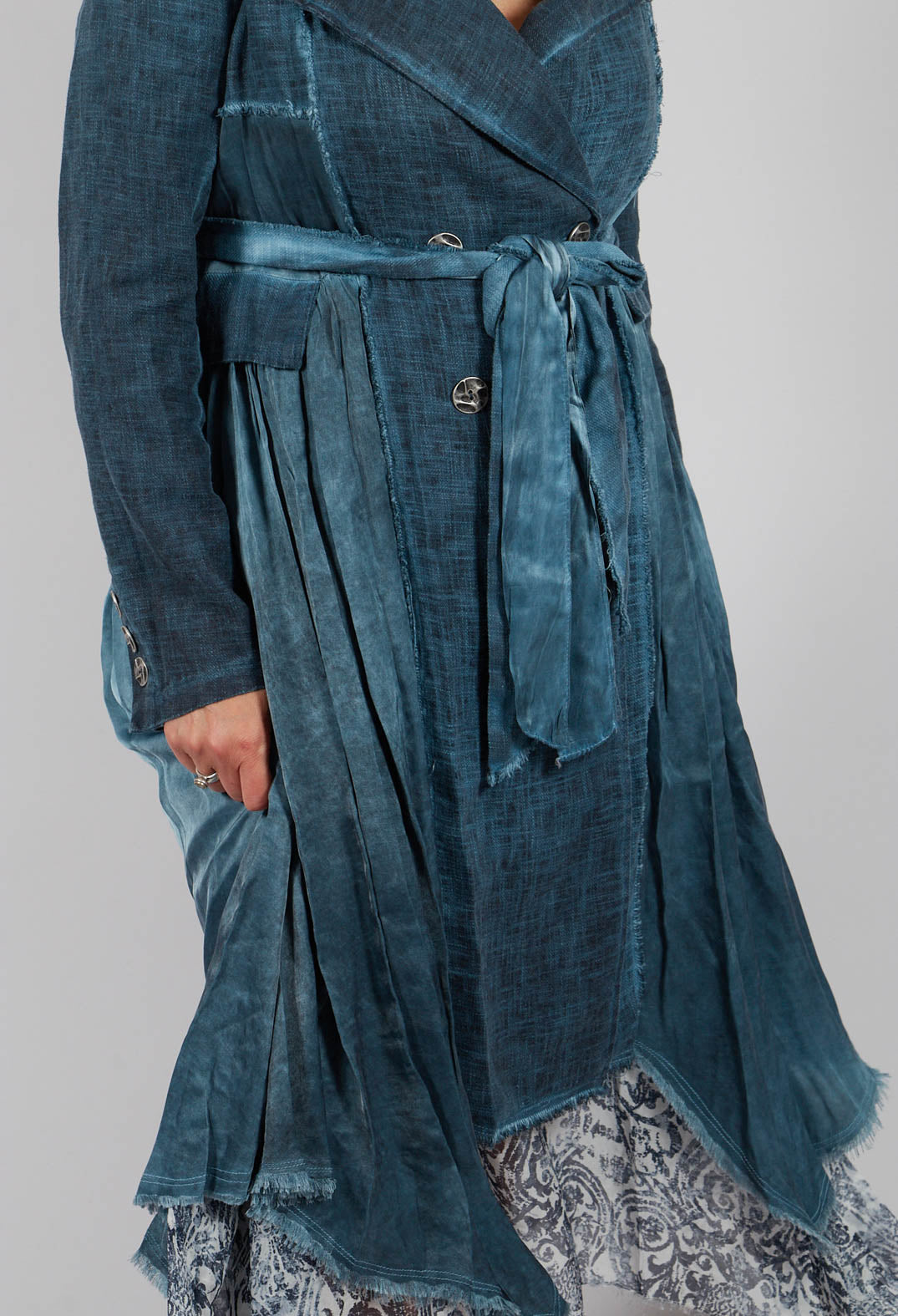 Blazer Dust Coat in Blue Matisse