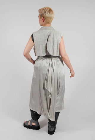 Maxi Gilet in Grey Shadow