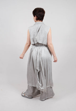 Maxi Gilet in Grey Shadow