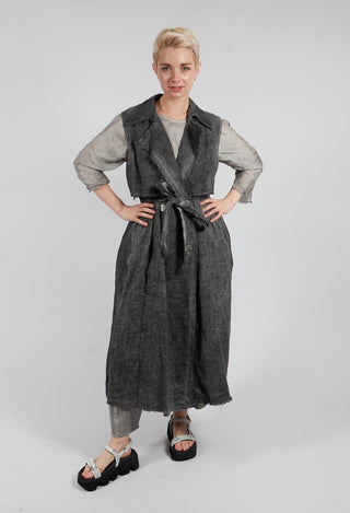 Maxi Gilet in Anthracite