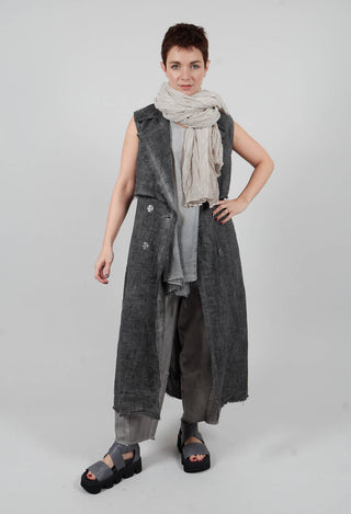 Maxi Gilet in Anthracite